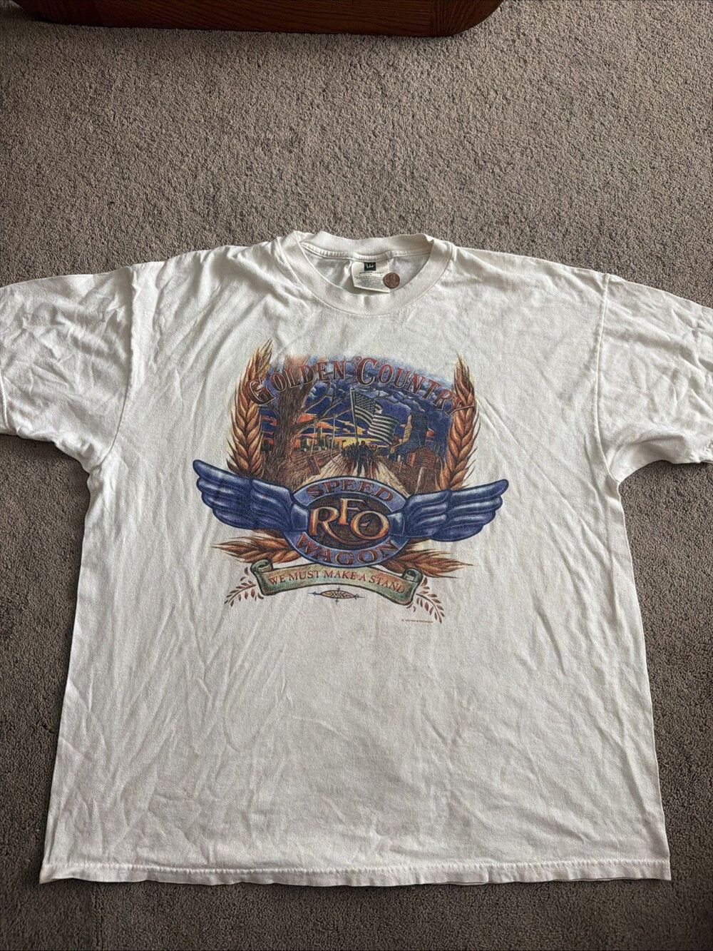 Vintage Winterland 1998 REO Speedwagon Golden Country Tour Band XL Shirt